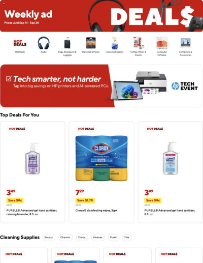 Staples ad catalog
