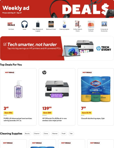 Staples offer from 09/21/2025 ad catalog