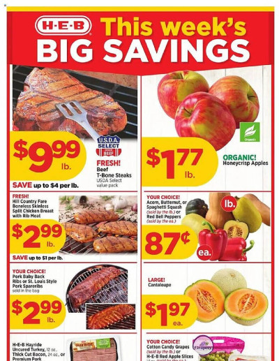 H-E-B ad catalog
