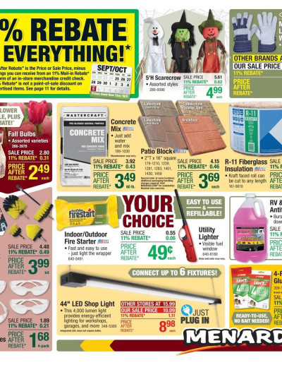 Menards ad catalog