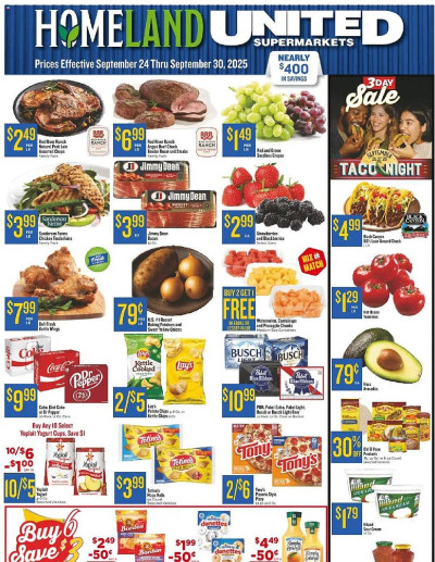 Homeland Market ad catalog