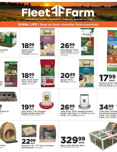 Mills Fleet Farm offer from 09/18/2025 Rural Life ad catalog