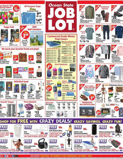Ocean State Job Lot flyer ad catalog