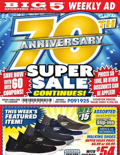 Big 5 Sporting Goods ad catalog
