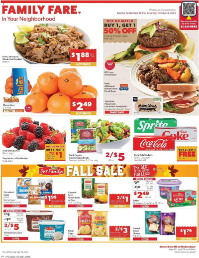 Family Fare ad catalog