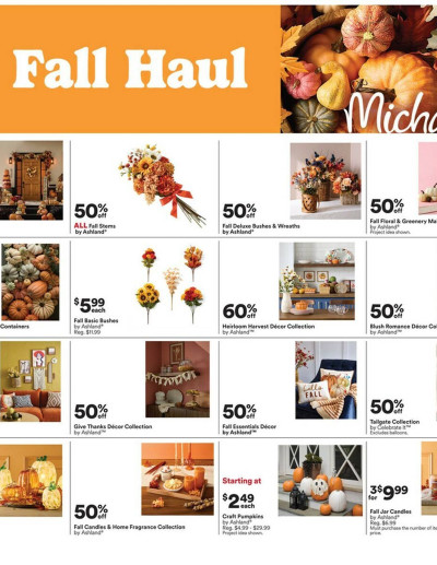 Michaels ad catalog