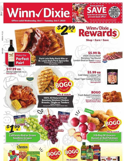 Winn Dixie ad catalog