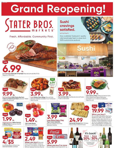 Stater Bros ad catalog
