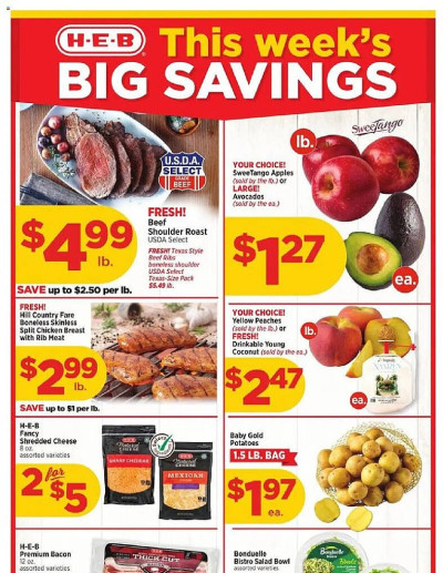 H-E-B ad catalog