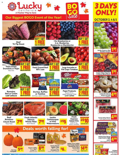 Lucky Supermarkets ad catalog