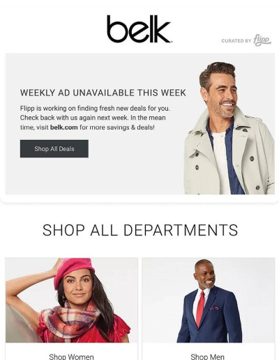 Belk ad catalog