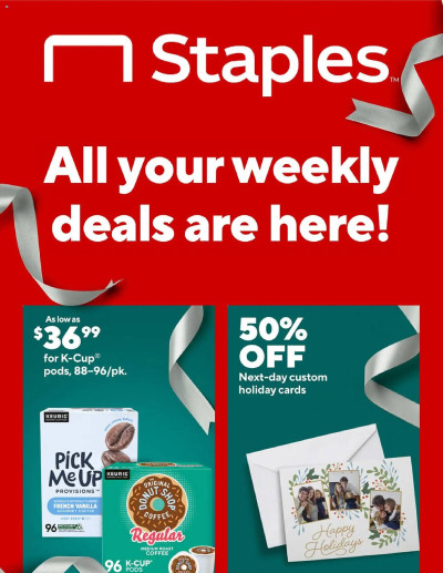 Staples ad catalog