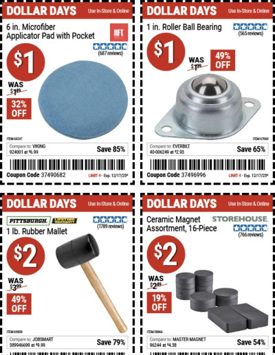 Harbor Freight Tools ad catalog