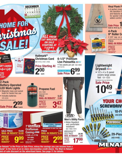 Menards ad catalog