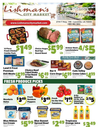  Latest Lishman's City Market ad catalog