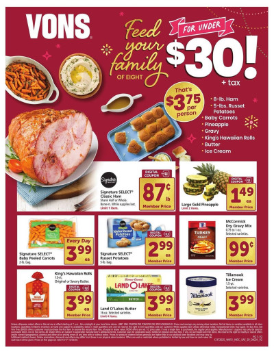 Vons ad catalog