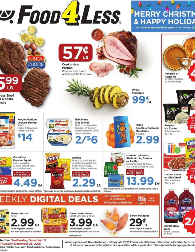  Latest Food 4 Less ad catalog