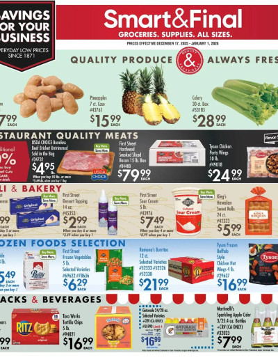Smart & Final ad catalog