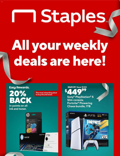 Staples ad catalog