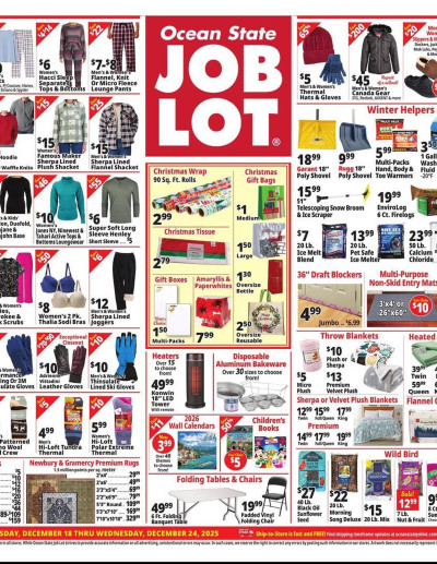 Ocean State Job Lot flyer ad catalog