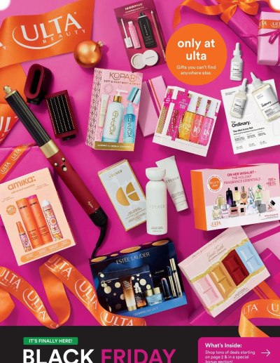 Ulta Beauty offer from 11/23/2025 Black Friday ad catalog