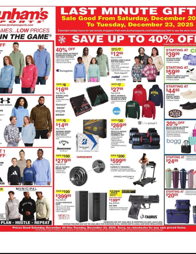 Dunham's Sports ad catalog