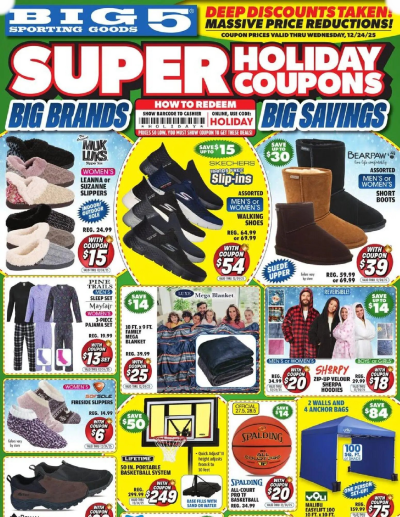 Big 5 Sporting Goods ad catalog