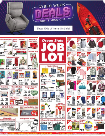 Ocean State Cyber Week ad catalog