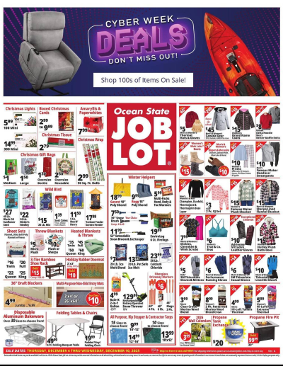 Ocean State Job Lot flyer ad catalog