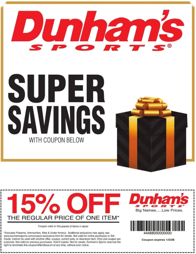  Latest Dunham's Sports ad catalog