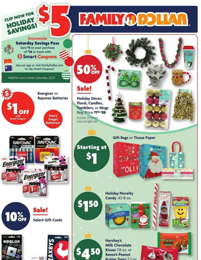Family Dollar ad catalog