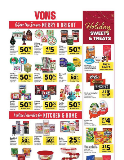 Vons ad catalog