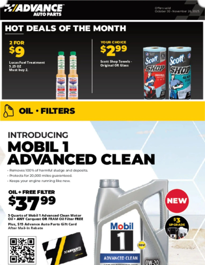 Advance Auto Parts ad catalog