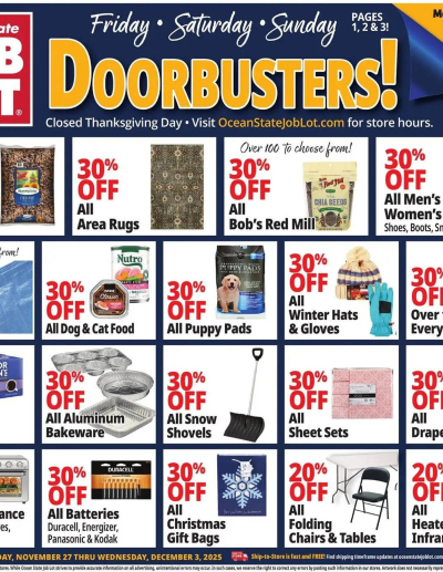 Ocean State Job Lot flyer ad catalog