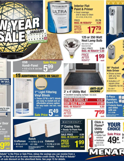  Latest Menards ad catalog