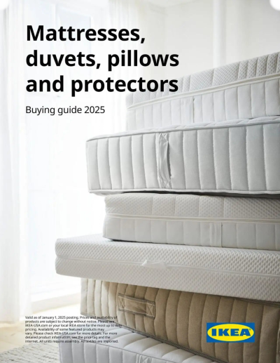 IKEA Mattress, duvet, pillow and protector ad catalog