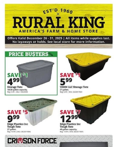 Rural King ad catalog