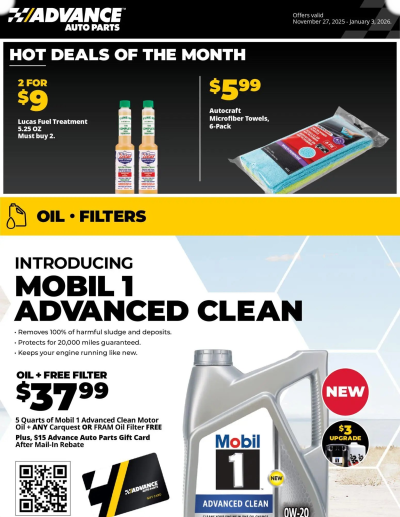 Advance Auto Parts offer from 11/27/2025 ad catalog