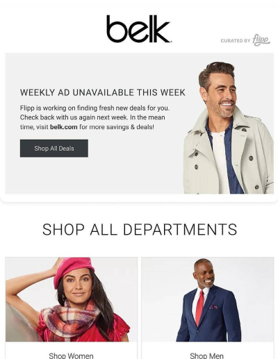 Belk ad catalog