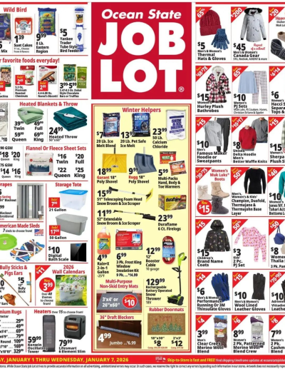Ocean State Job Lot  - MA ad catalog