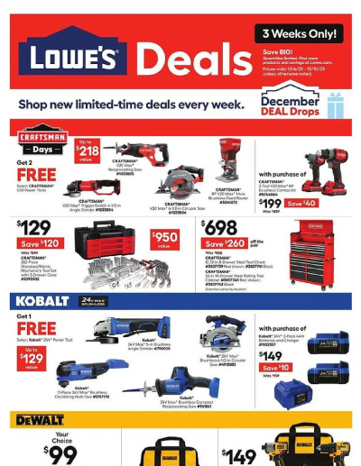 Lowe's ad catalog