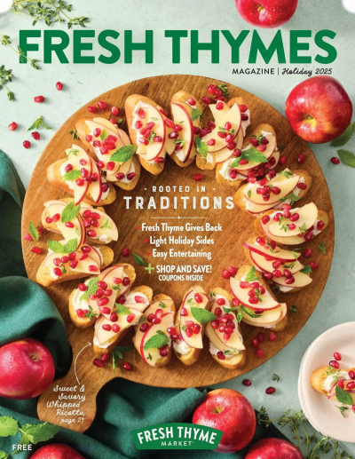 Fresh Thyme Magazine Holiday 2025 ad catalog