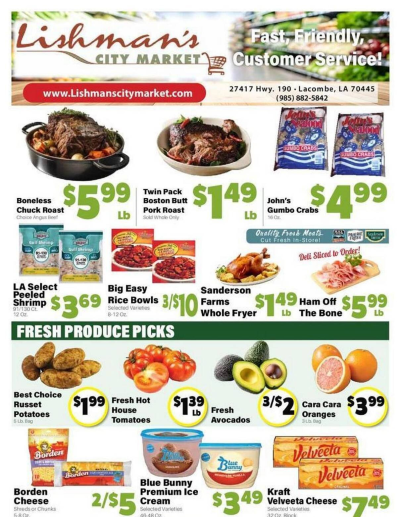  Latest Lishman's City Market ad catalog