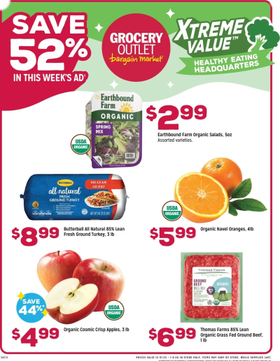 Grocery Outlet offer from 12/31/2025  - PA ad catalog