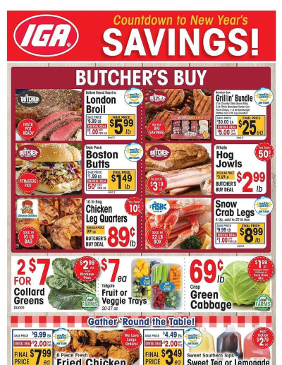 IGA ad catalog