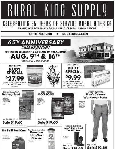 Rural King ad catalog