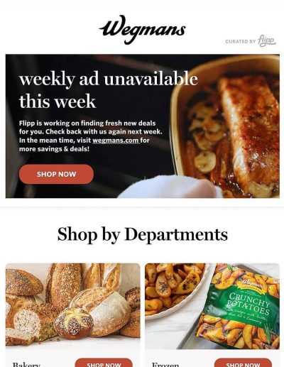 Wegmans flyer ad catalog