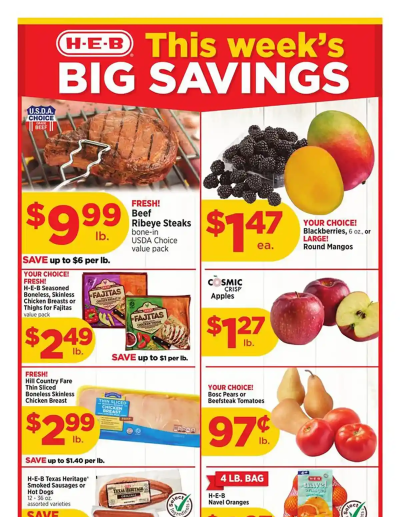  Latest HEB ad catalog