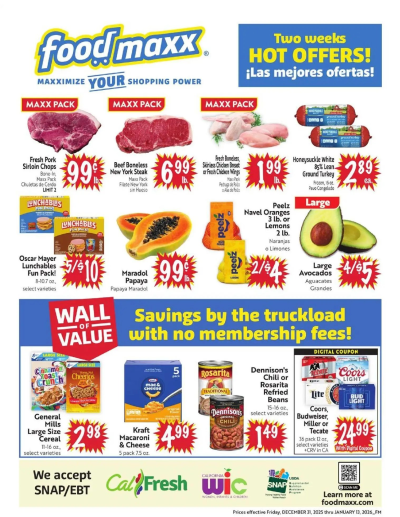 FoodMaxx offer from 12/31/2025  - NV ad catalog