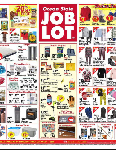 Ocean State Job Lot flyer ad catalog